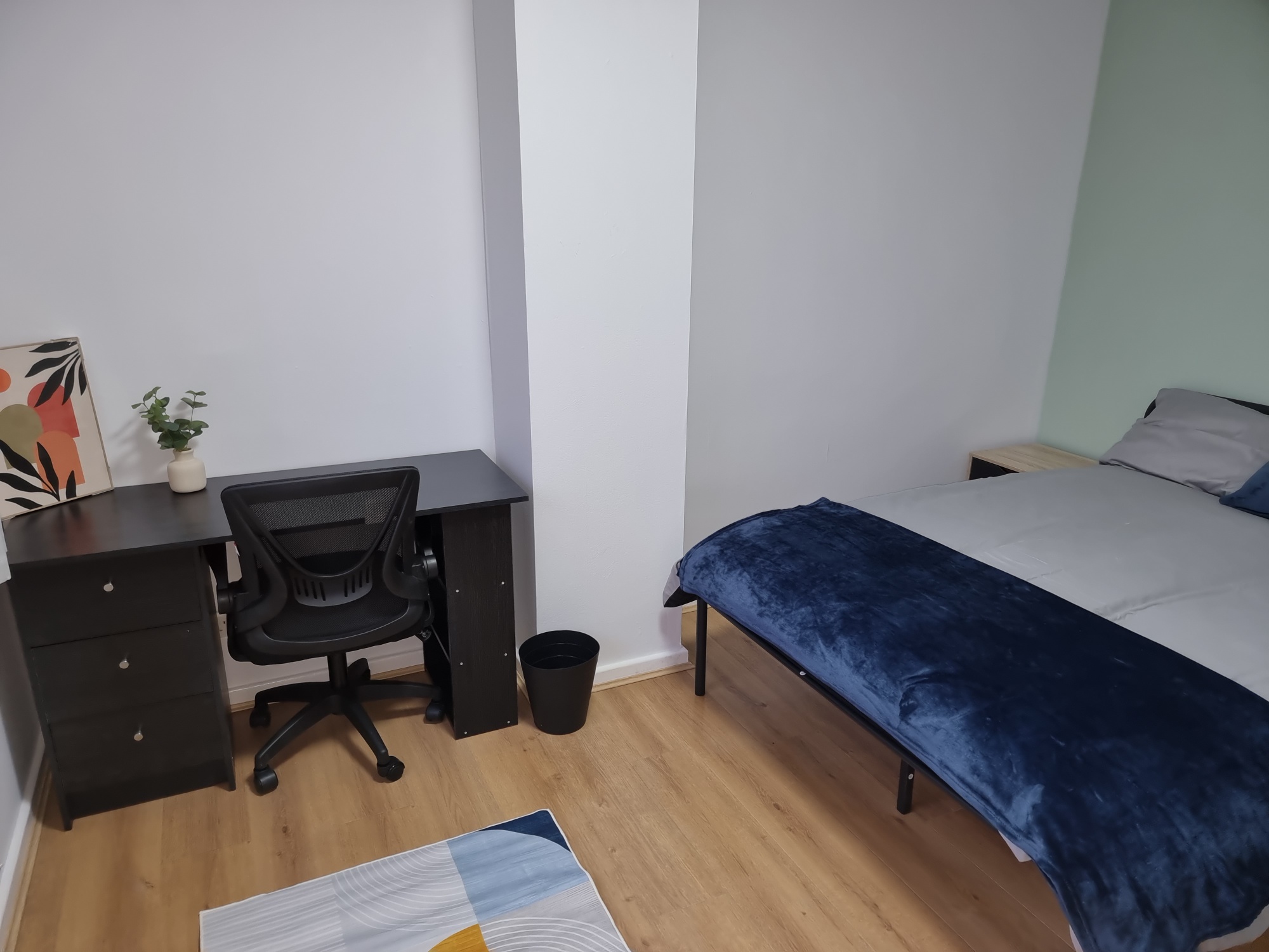Study desk in bedroom